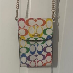Coach Rainbow Logo Crossbody Bag